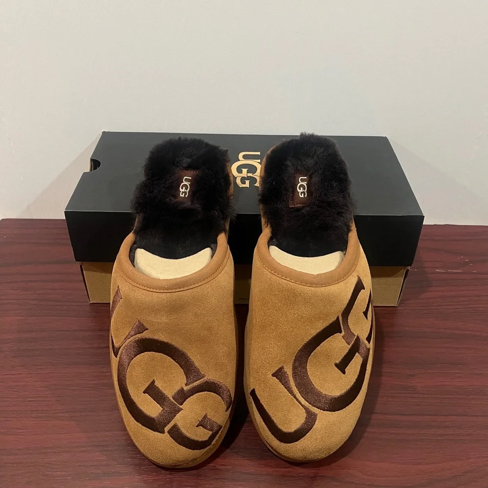 Ugg, Scuff logo Slipper, 1101324, Brown - Picture 11 of 11